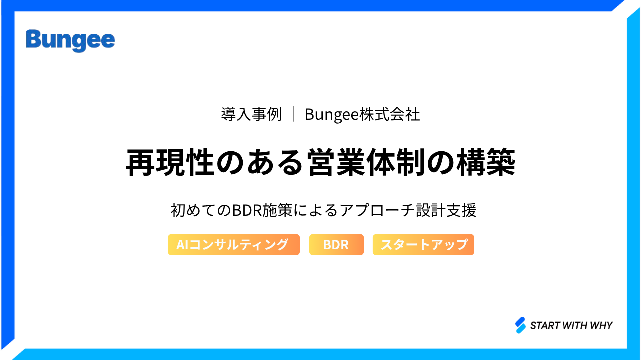 導入事例 Bungee株式会社